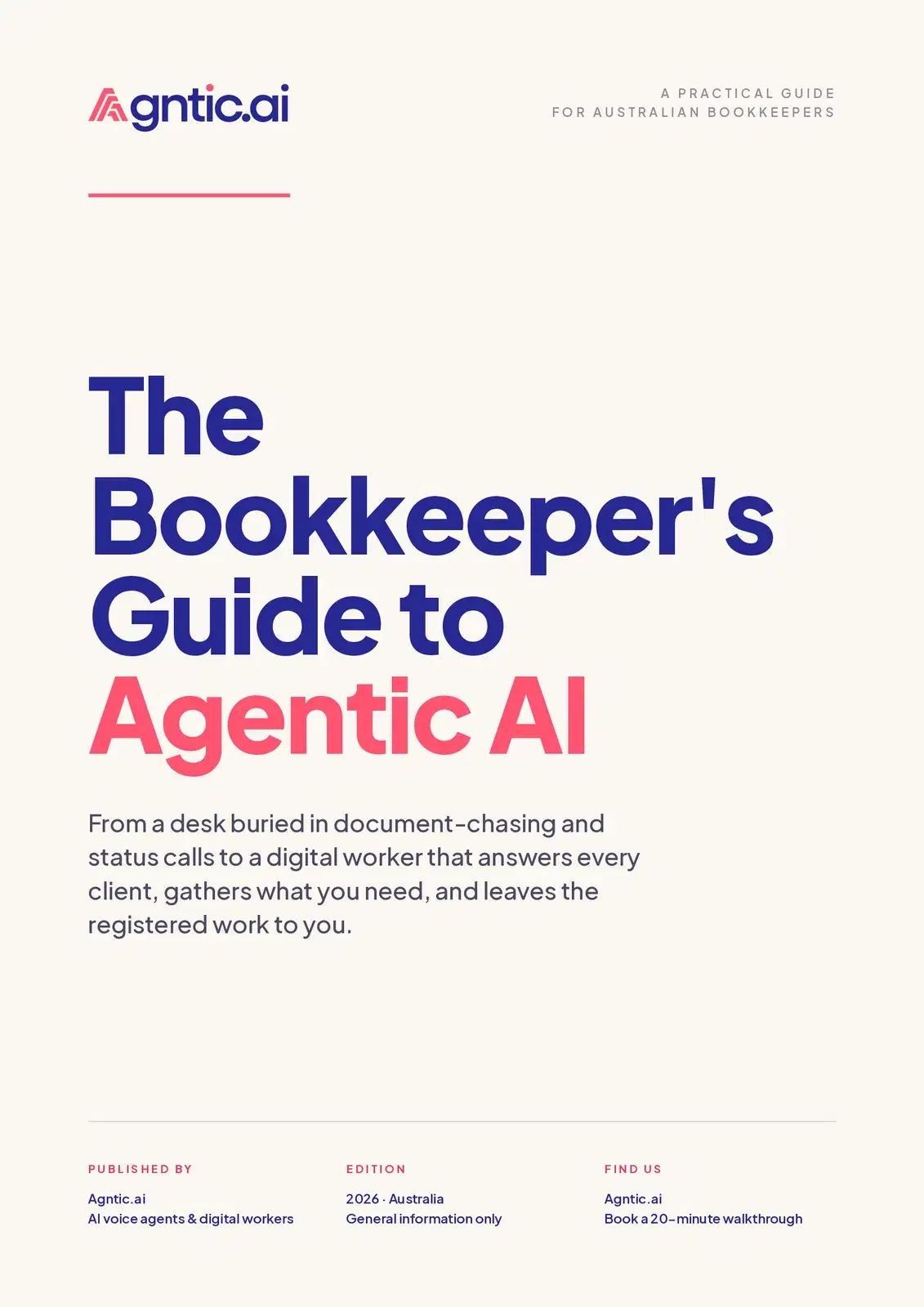 The bookkeeper's guide to agentic AI.
