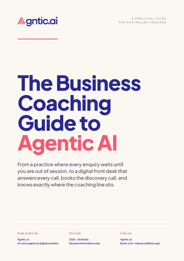 The business coaching guide to agentic AI. cover
