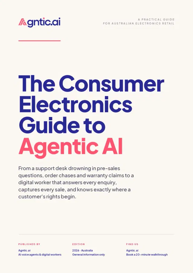 The consumer electronics guide to agentic AI. cover