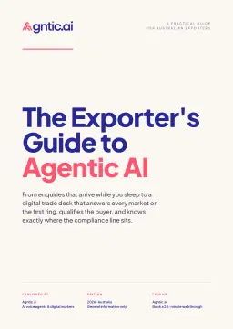 The exporter's guide to agentic AI. cover