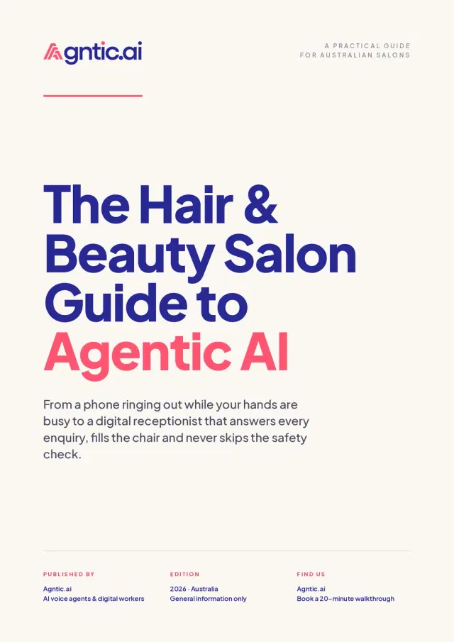 The hair & beauty salon guide to agentic AI. cover