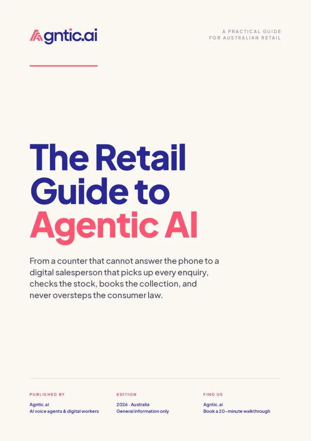 The retail guide to agentic AI. cover