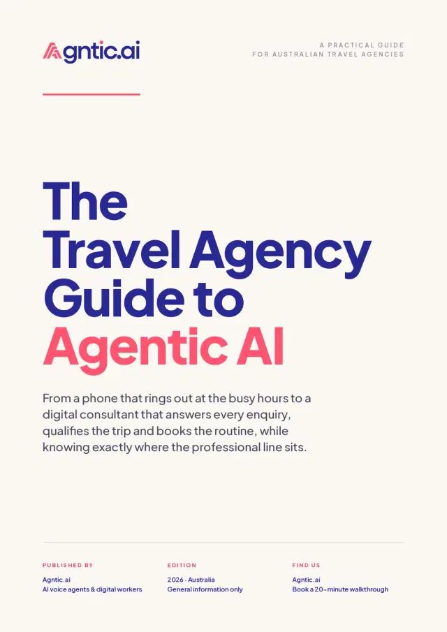 The travel agency guide to agentic AI. cover